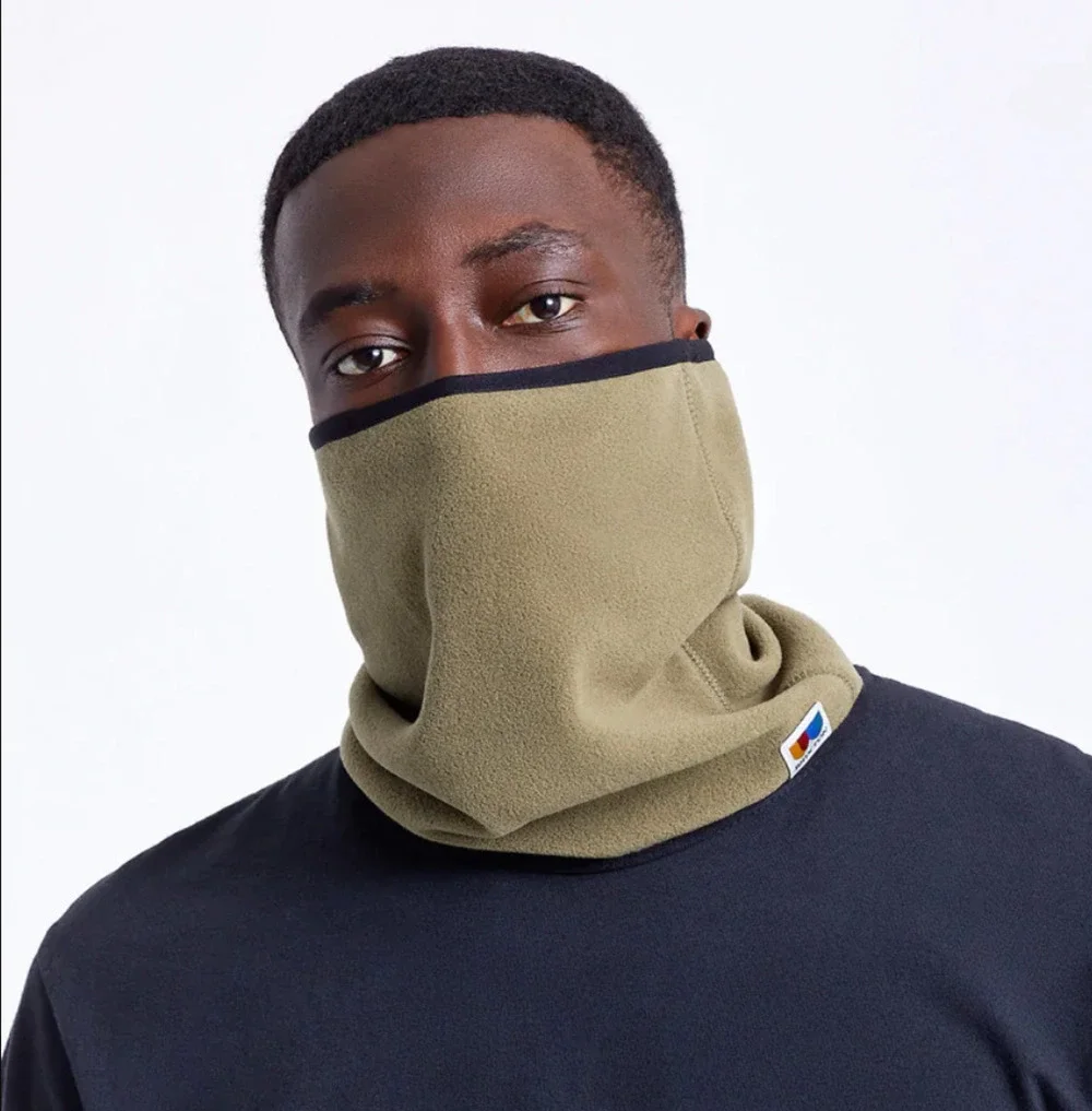 Brixton Artic Fleece Gaiter Unisex OS Olive Green Outerwear Scarf NWT $24